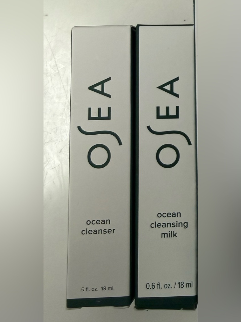 OSEA Ocean Cleanser & Ocean Cleansing Milk - White